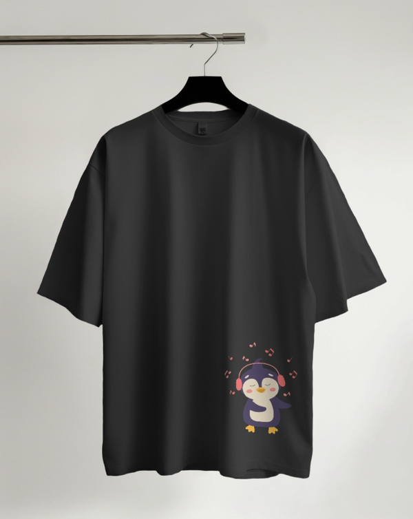 Loose Fit T-Shirt - Penguin Vibe