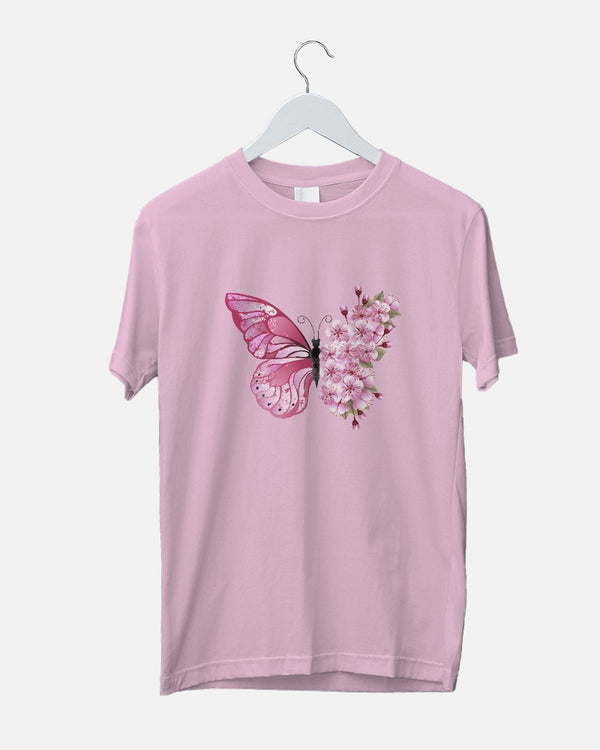 Women's Printed Tees - Butterfly